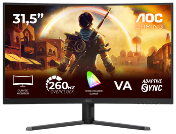 Монiтор 31.5" AOC Black (C32G42ZE) [203981]
