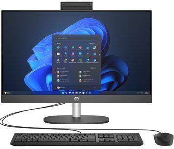 Комп'ютер персональний моноблок HP 240-G10 23.8" FHD IPS AG, Intel i3-N300, 16GB, F512GB, UMA, WiFi, кл+м, 3р, Win11P, чорний (936H3EA) [101165]