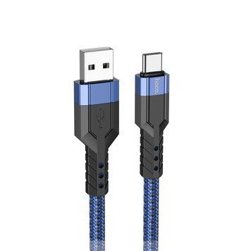 Кабель HOCO U110 Type-C charging data cable Blue (6931474770615) [805363]