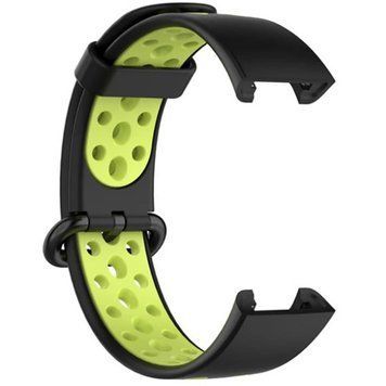 Ремінець BeCover Vents Style для Xiaomi Redmi Smart Band 2 Black-Green (709423) [604939]