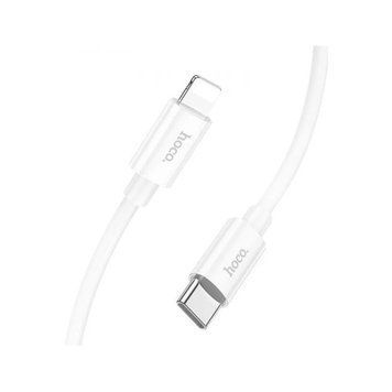 Кабель HOCO X87 Magic silicone PD charging data cable for iP White (6931474783189) [805377]