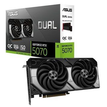 Відеокарта GF RTX 5070 12GB GDDR7 Dual OC Asus (DUAL-RTX5070-O12G) [605879]