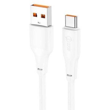 Кабель HOCO X93 USB to Type-C 27W, 1m, TPE, TPE connectors, White (6931474790675) [805282]