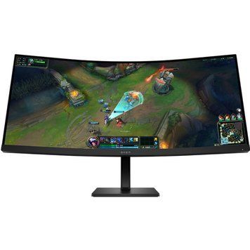 Монітор TFT 34" HP OMEN 34c G2, WQHD, VA, вигн., 180Hz, 2xHDMI, DP, HAS, колонки, чорний (AV4C1AA) [403522]