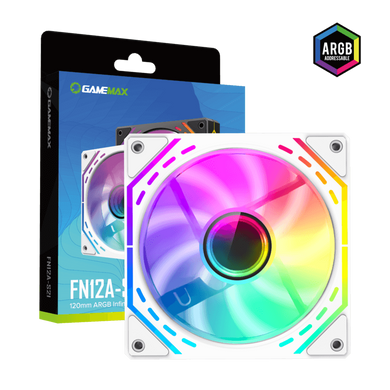 Кулер для корпуса GAMEMAX (FN12A-S2I-W) [303447]