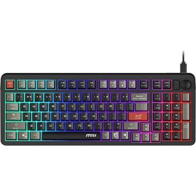 Клавіатура мембранна MSI FORGE GK110 UA 98key, USB-A, EN/UKR/RU, LED, чорний (S11-04UA226-HH9) [111555]