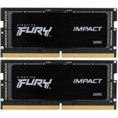 Модуль пам`ятi SO-DIMM DDR5 2x32GB/5600 Kingston Fury Impact (KF556S40IBK2-64) [606245]