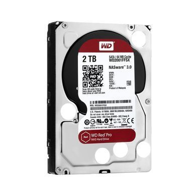 Накопичувач HDD SATA 2.0TB WD Red Pro NAS 7200rpm 64MB (WD2002FFSX) [612651]