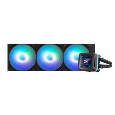 Система рідинного оxолодження Zalman Alpha 2DS A36 ARGB, LGA1851, 1700, 1200, 115x, AM5, AM4, TDP 350W, чорний (ALPHA2DSA36BLACK) [109669]