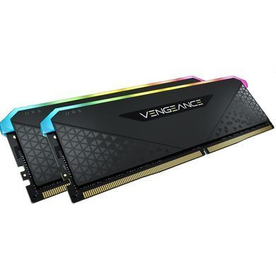 Модуль пам`ятi DDR4 2x8GB/3200 Corsair Vengeance RGB RS Black (CMG16GX4M2E3200C16) [606182]