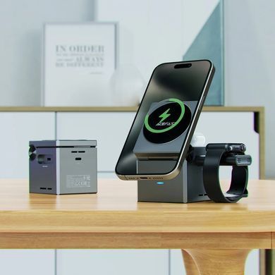 Зарядний пристрій Wireless QI 3in1 15W E18 Rubik's Acefast (6974316282884) [402128]