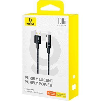 Кабель Baseus Gem Fast-Charging Data Cable USB to USB-C 100W 2m Cluster Black (P10373002111-01) [802267]