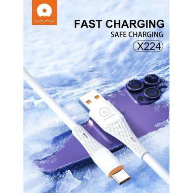 Кабель USB Type-C 2,4А white (WUW-X224/TPC) [805224]