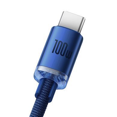 Кабель Baseus Crystal Shine Series Fast Charging Data Cable USB to Type-C 100W 2m Blue (CAJY000503) [805446]
