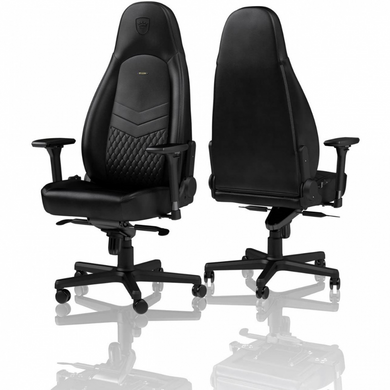 Ігрове крісло NOBLECHAIRS ICON Real Leather Black (NBL-ICN-RL-BLA) [302010]