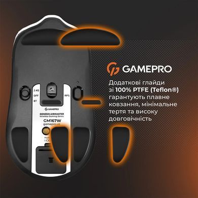 Миша бездротова GamePro Genesis Airmaster White (GM167W) [618255]