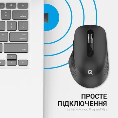 Миша бездротова OfficePro Black (M230B) [606683]
