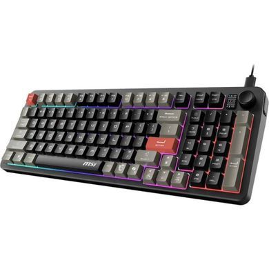 Клавіатура мембранна MSI FORGE GK110 UA 98key, USB-A, EN/UKR/RU, LED, чорний (S11-04UA226-HH9) [111555]