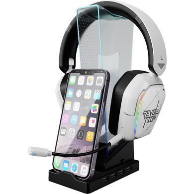 Підставка для гарнітури XTRIKE ME RGB 4xUSB2.0 HUB, USB кабель 1,5м,чорна (HT-09) [402003]