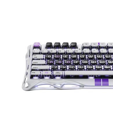 Клавіатура механічна GravaStar Mercury V75 80keys, Magnetic Jade Pro, 8K, USB-A, RGB, Mecha Gray (GS_V75_GWT) [113148]
