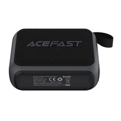 Портативна колонка ACEFAST K4 Go portable wireless speaker, 5W, IPX7, Black (6974316285113) [806366]
