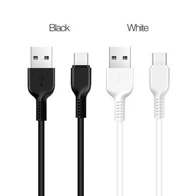 Кабель HOCO X20 USB to Type-C 3A, 1m, PVC, TPE connectors, Black (6957531068846) [802254]