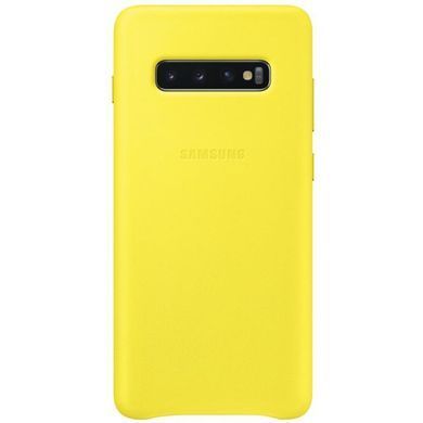 Чохол-накладка Samsung Leather Cover для Samsung Galaxy S10+ SM-G975 Yellow (EF-VG975LYEGRU) [600900]