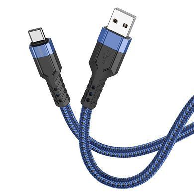 Кабель HOCO U110 Type-C charging data cable Blue (6931474770615) [805363]