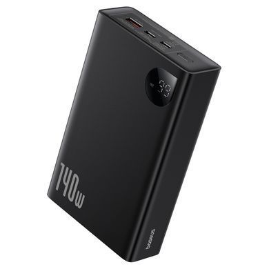 Зовнішній акумулятор Baseus Adaman Digital Display Fast Charge Power Bank 24000mAh 140W Cluster Black (P10021508113-00) [806535]