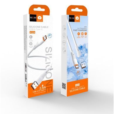 Кабель USB Type-C 2,4А white (WUW-X224/TPC) [805224]