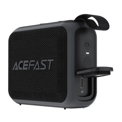 Портативна колонка ACEFAST K4 Go portable wireless speaker, 5W, IPX7, Black (6974316285113) [806366]