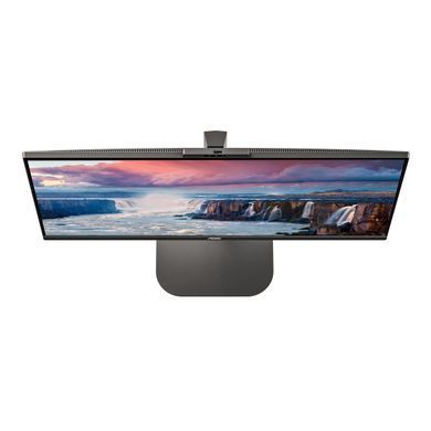 Монітор TFT 27" AOC, QHD, IPS, 75Гц, 1 мс, HDMI, DP, USB-C, USB-hub, HAS, Pivot, webcam, колонки (Q27V5CW/BK) [402039]