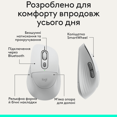 Миша Logitech Signature Comfort Plus M850 L White (910-007715) (910-007716) [204703]
