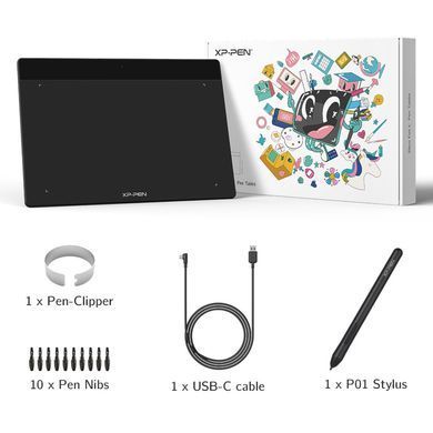 Графічний планшет XP-Pen Deco Fun S Black (Deco Fun S_BK) [612010]