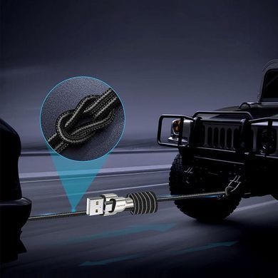 Кабель ColorWay USB - micro USB (M/M), Metal Head, 2.4 А, 1 м, Black (CW-CBUM046-BK) [603846]