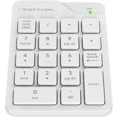 Клавіатура цифрова A4Tech Fstyler FGK21C White (FGK21C (White)) [608409]