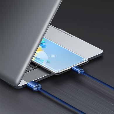 Кабель Baseus Crystal Shine Series Fast Charging Data Cable USB to Type-C 100W 2m Blue (CAJY000503) [805446]