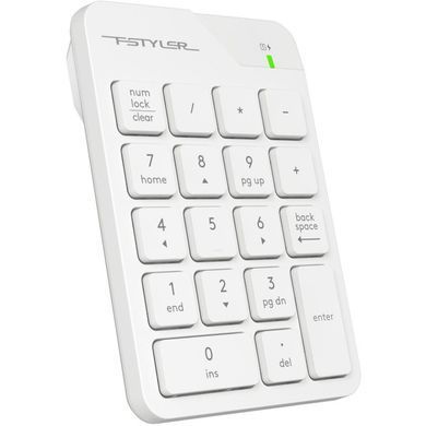 Клавіатура цифрова A4Tech Fstyler FGK21C White (FGK21C (White)) [608409]
