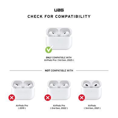 Чохол UAG для AirPods Pro (Gen 3, 2025), Plasma, Black (104132114040) [113168]