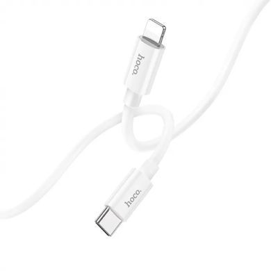 Кабель HOCO X87 Magic silicone PD charging data cable for iP White (6931474783189) [805377]