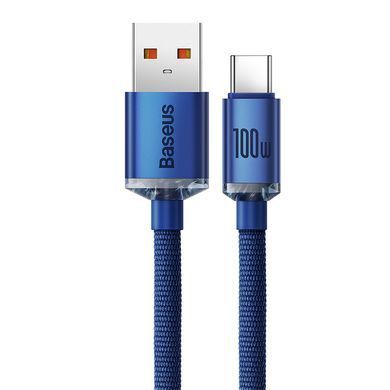 Кабель Baseus Crystal Shine Series Fast Charging Data Cable USB to Type-C 100W 2m Blue (CAJY000503) [805446]
