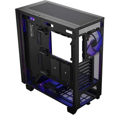 Корпус Modecom VOLCANO PERUN APEX ARGB MIDI BLACK 4x140mm fans USB 3.0x2+TYPE-C без БЖ ATX (AT-PERUN-4F-ARGB-10-00000) [402946]