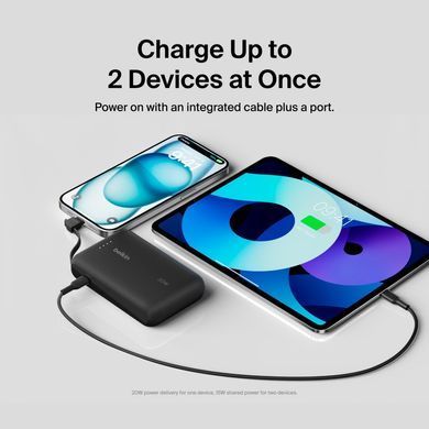 Універсальна мобільна батарея Belkin Power Bank 10000mAh 20W Black (BPB021HQBK) [619274]
