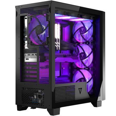 Корпус Modecom VOLCANO PERUN APEX ARGB MIDI BLACK 4x140mm fans USB 3.0x2+TYPE-C без БЖ ATX (AT-PERUN-4F-ARGB-10-00000) [402946]