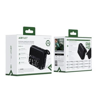 Портативна колонка ACEFAST K4 Go portable wireless speaker, 5W, IPX7, Black (6974316285113) [806366]