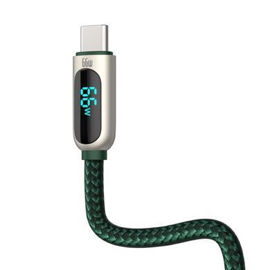 Кабель Baseus Display Fast Charging Data Cable USB to Type-C 66W 1m Green (CASX020006) [805219]