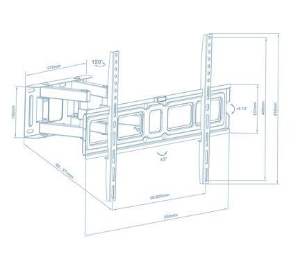 Кронштейн Walfix (VESA600х400) (R-514B) [610411]