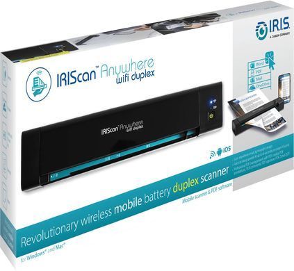 Сканер A4 Canon IRIScan Anywhere 6 WIFI Duplex(1200dpi 15стор/хв USB microSD мобільний чорний) (461854) [401697]