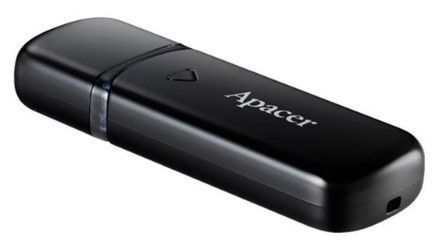 Flash Drive Apacer AH355 64GB USB 3.2 Black (AP64GAH355B-1) [202189]