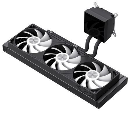 Система охолодження для комп'ютерного процесора GAMEMAX (GLACIER 360 LCD BK) [503731]